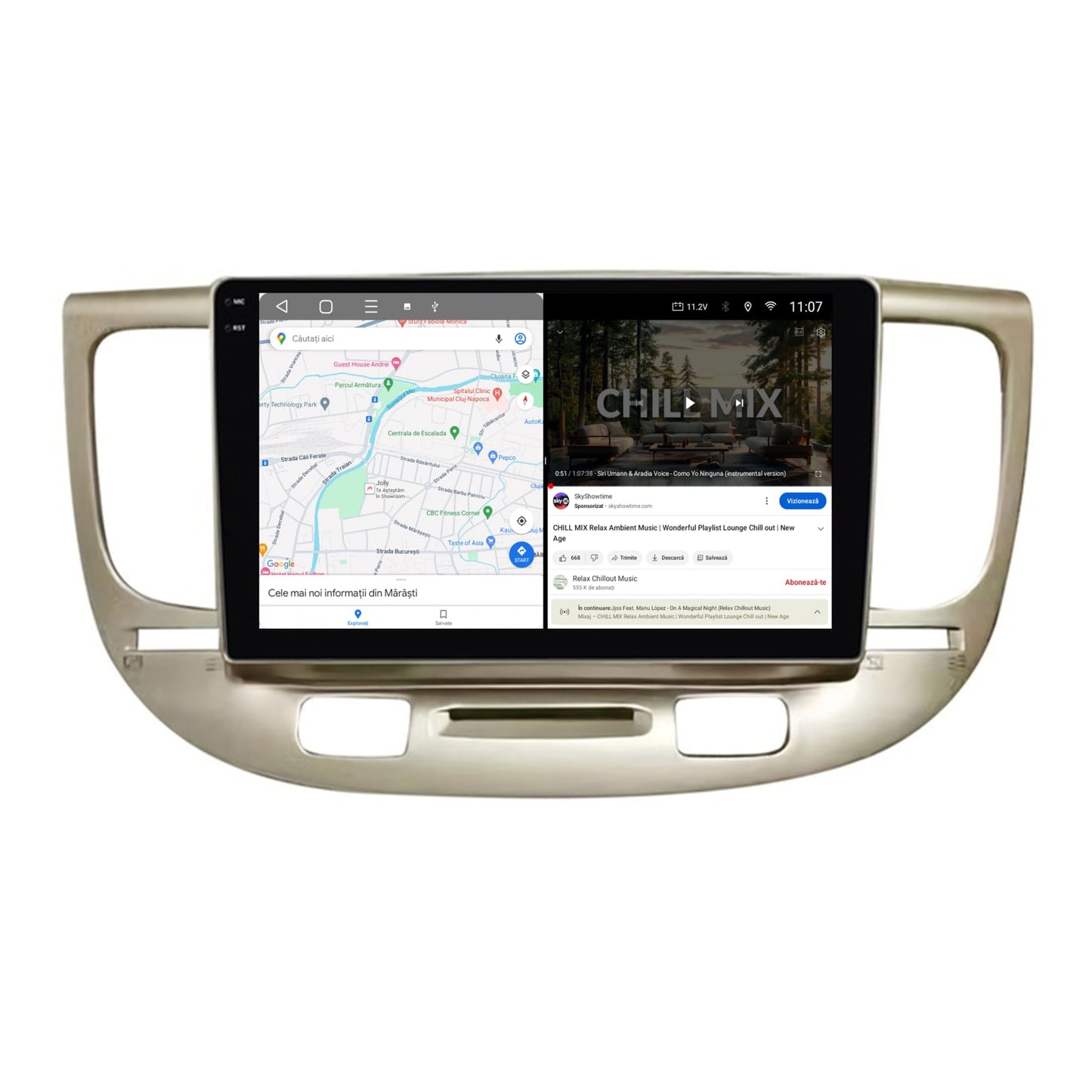 Navigatie 2K Kia Rio (2006-2011), Android, S-Quadcore / 4GB RAM + 64GB ROM, 9.5 Inch - AD-BGS90042K+AD-BGRKIT232