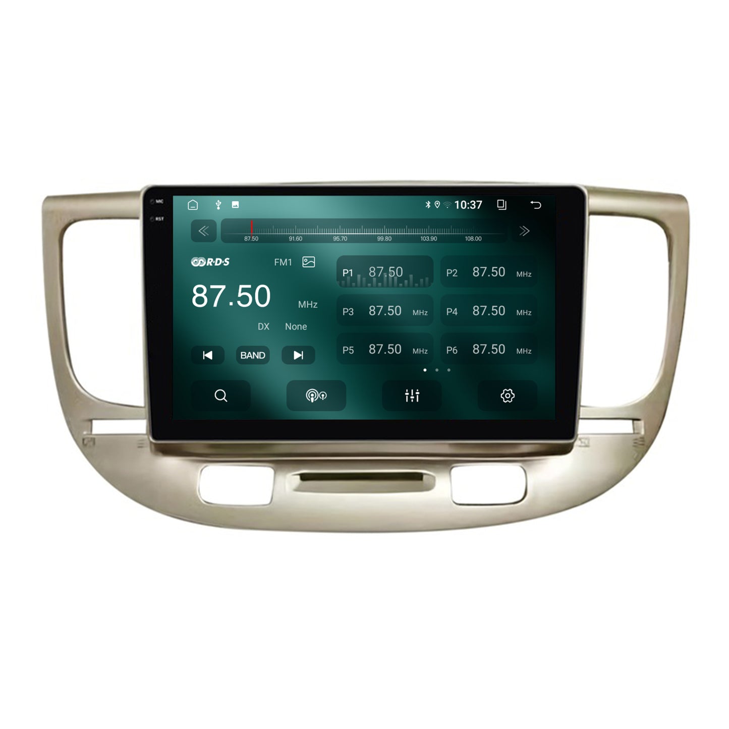 Navigatie 2K Kia Rio (2006-2011), Android, S-Quadcore / 4GB RAM + 64GB ROM, 9.5 Inch - AD-BGS90042K+AD-BGRKIT232