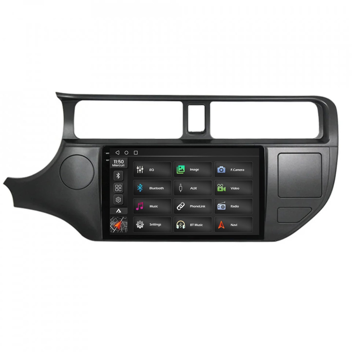 Navigatie 2K Kia Rio (2011-2014), Android, S-Quadcore / 4GB RAM + 64GB ROM, 9.5 Inch - AD-BGS90042K+AD-BGRKIT226