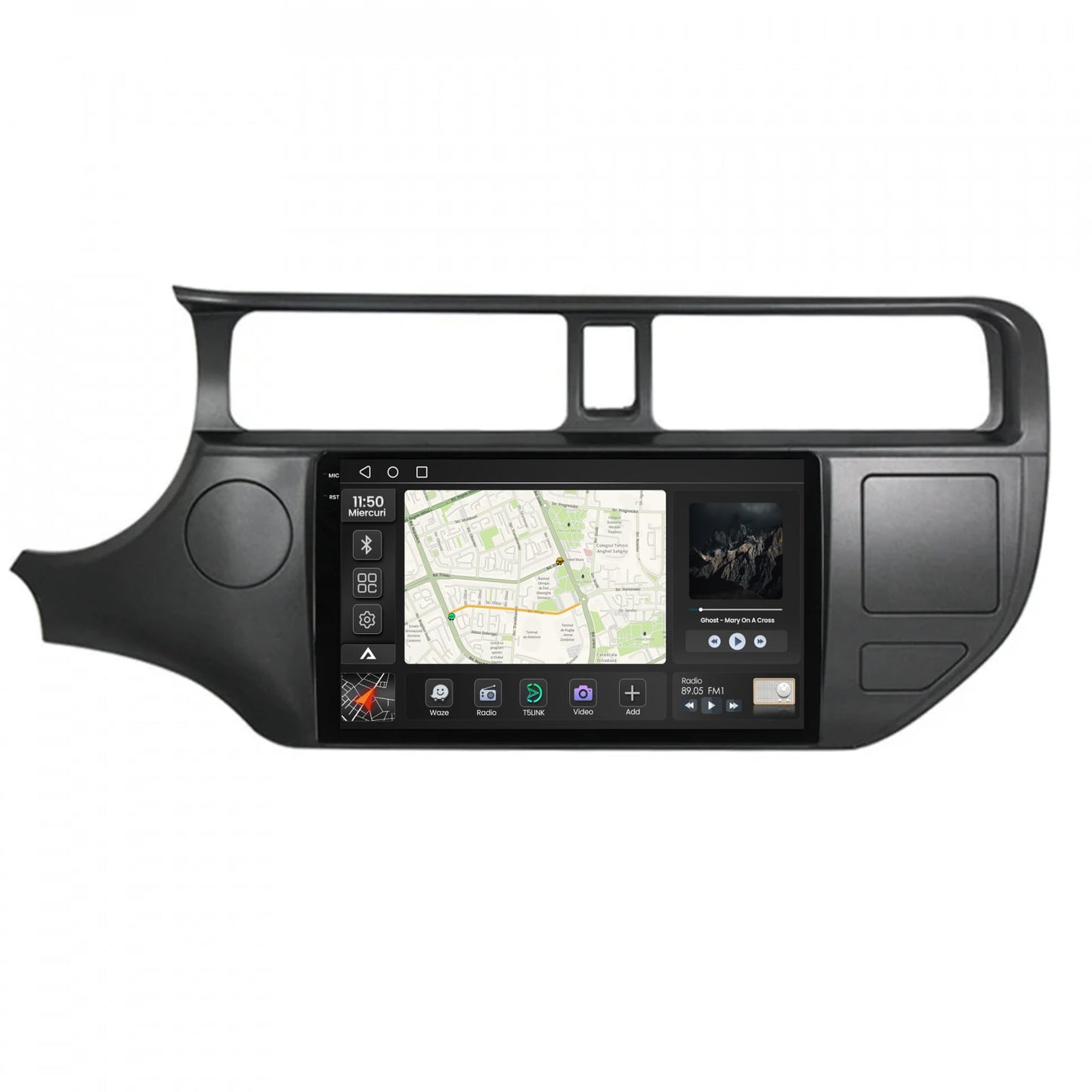 Navigatie 2K Kia Rio (2011-2014), Android, S-Quadcore / 4GB RAM + 64GB ROM, 9.5 Inch - AD-BGS90042K+AD-BGRKIT226