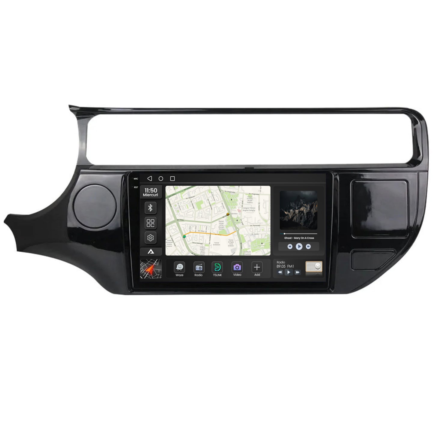 Navigatie 2K Kia Rio (2014-2017), Android, S-Quadcore / 4GB RAM + 64GB ROM, 9.5 Inch - AD-BGS90042K+AD-BGRKIT228