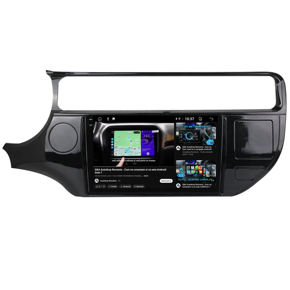 Navigatie 2K Kia Rio (2014-2017), Android, S-Quadcore / 4GB RAM + 64GB ROM, 9.5 Inch - AD-BGS90042K+AD-BGRKIT228