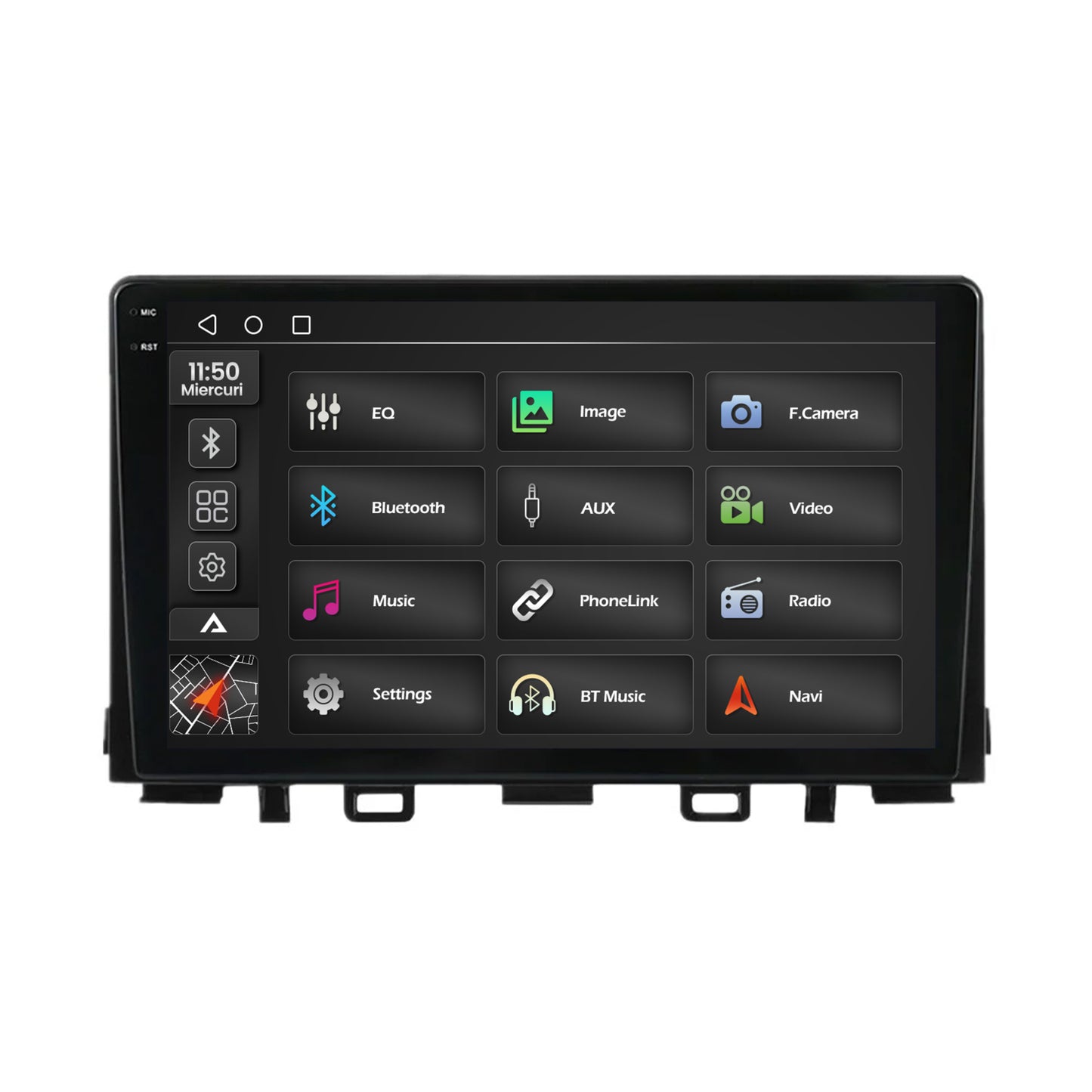 Navigatie 2K Kia Rio (2017-2024), Android, S-Quadcore / 4GB RAM + 64GB ROM, 9.5 Inch - AD-BGS90042K+AD-BGRKIT222