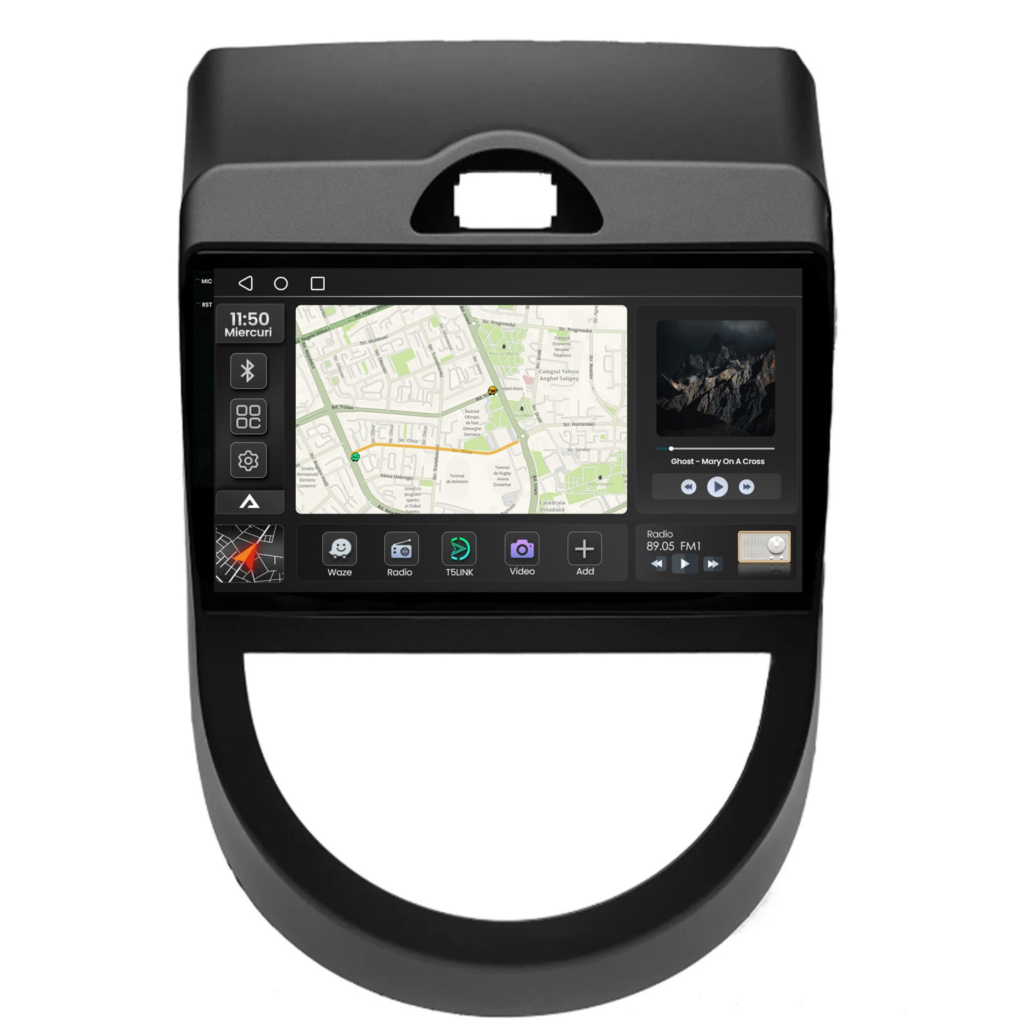 Navigatie 2K Kia Soul (2009-2013), Android, S-Quadcore / 4GB RAM + 64GB ROM, 9.5 Inch - AD-BGS90042K+AD-BGRKIT215V2