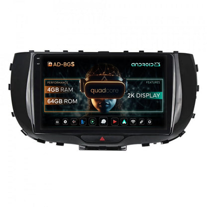 Navigatie 2K Kia Soul (2019+), Android, S-Quadcore / 4GB RAM + 64GB ROM, 9.5 Inch - AD-BGS90042K+AD-BGRKIT235