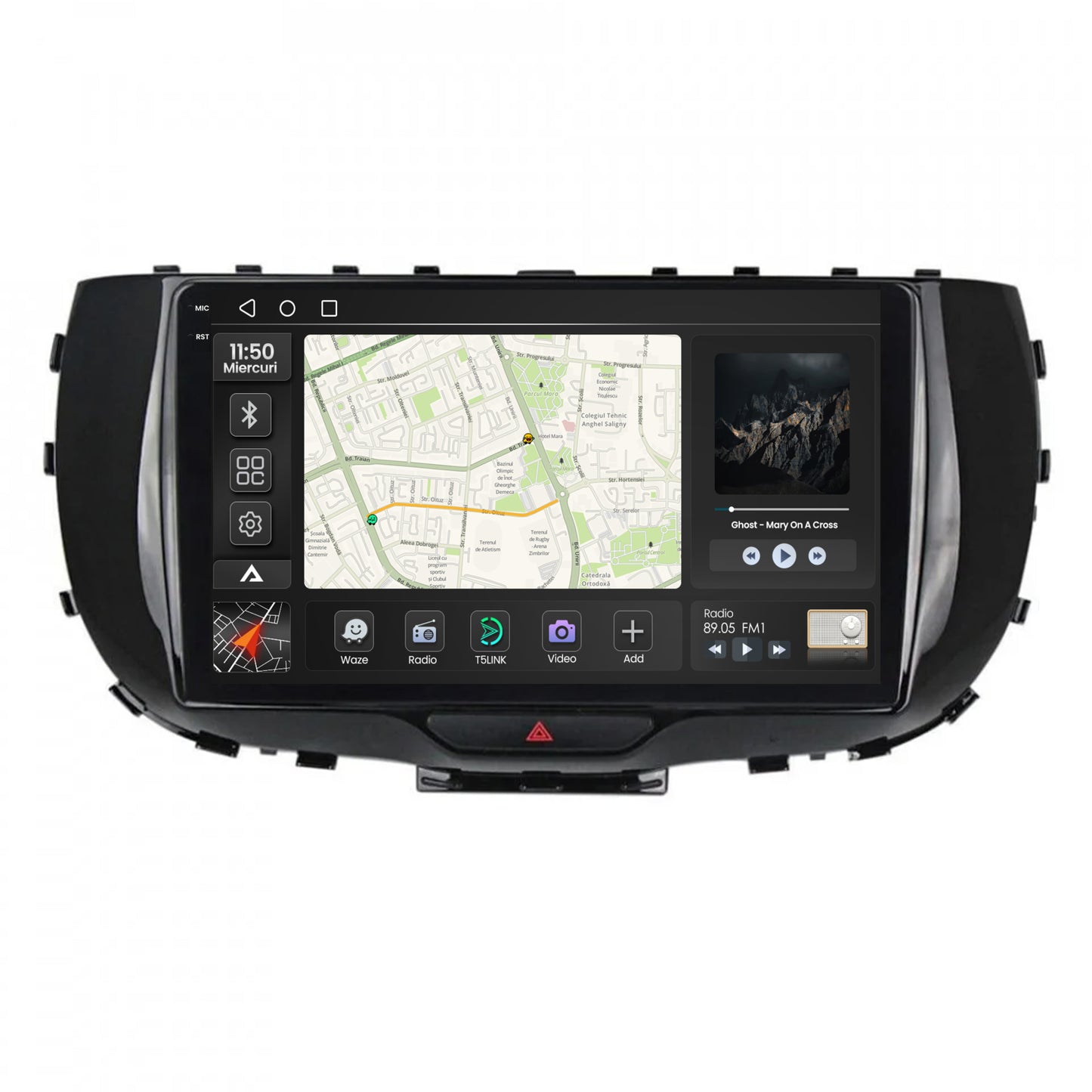 Navigatie 2K Kia Soul (2019+), Android, S-Quadcore / 4GB RAM + 64GB ROM, 9.5 Inch - AD-BGS90042K+AD-BGRKIT235