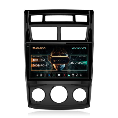 Navigatie 2K Kia Sportage (2005-2010) M/AC, Android, S-Quadcore / 4GB RAM + 64GB ROM, 9.5 Inch - AD-BGS90042K+AD-BGRKIT148S