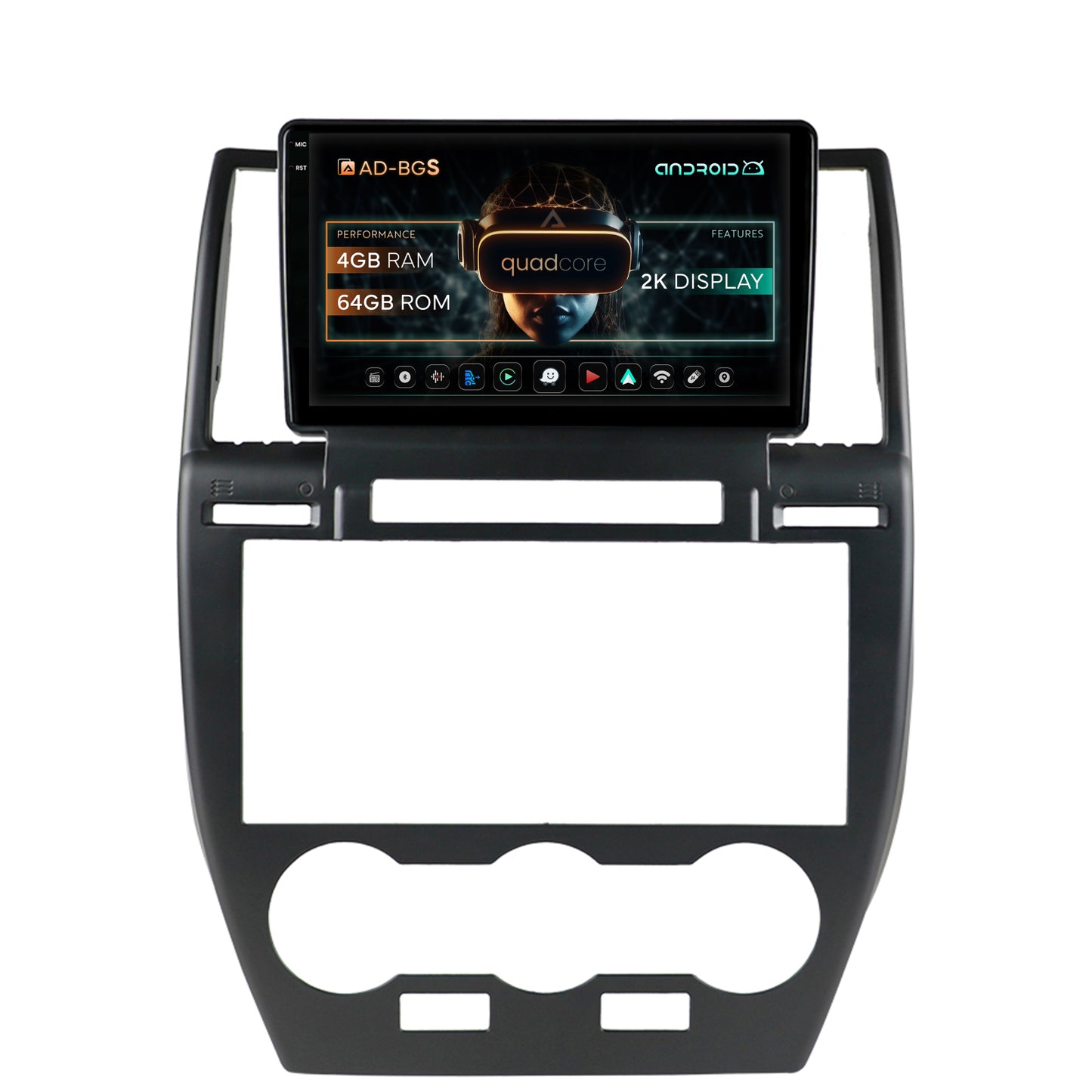 Navigatie 2K Land Rover Freelander 2 (2006-2012), Android, S-Quadcore / 4GB RAM + 64GB ROM, 9.5 Inch - AD-BGS90042K+AD-BGRKIT430