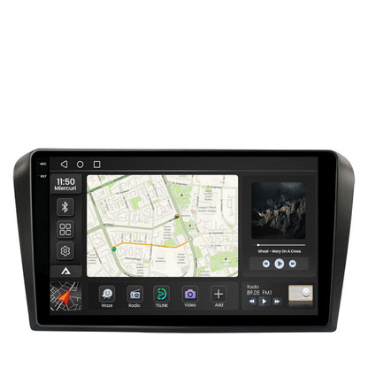 Navigatie 2K Mazda 3 (2003-2009), Android, S-Quadcore / 4GB RAM + 64GB ROM, 9.5 Inch - AD-BGS90042K+AD-BGRKIT322