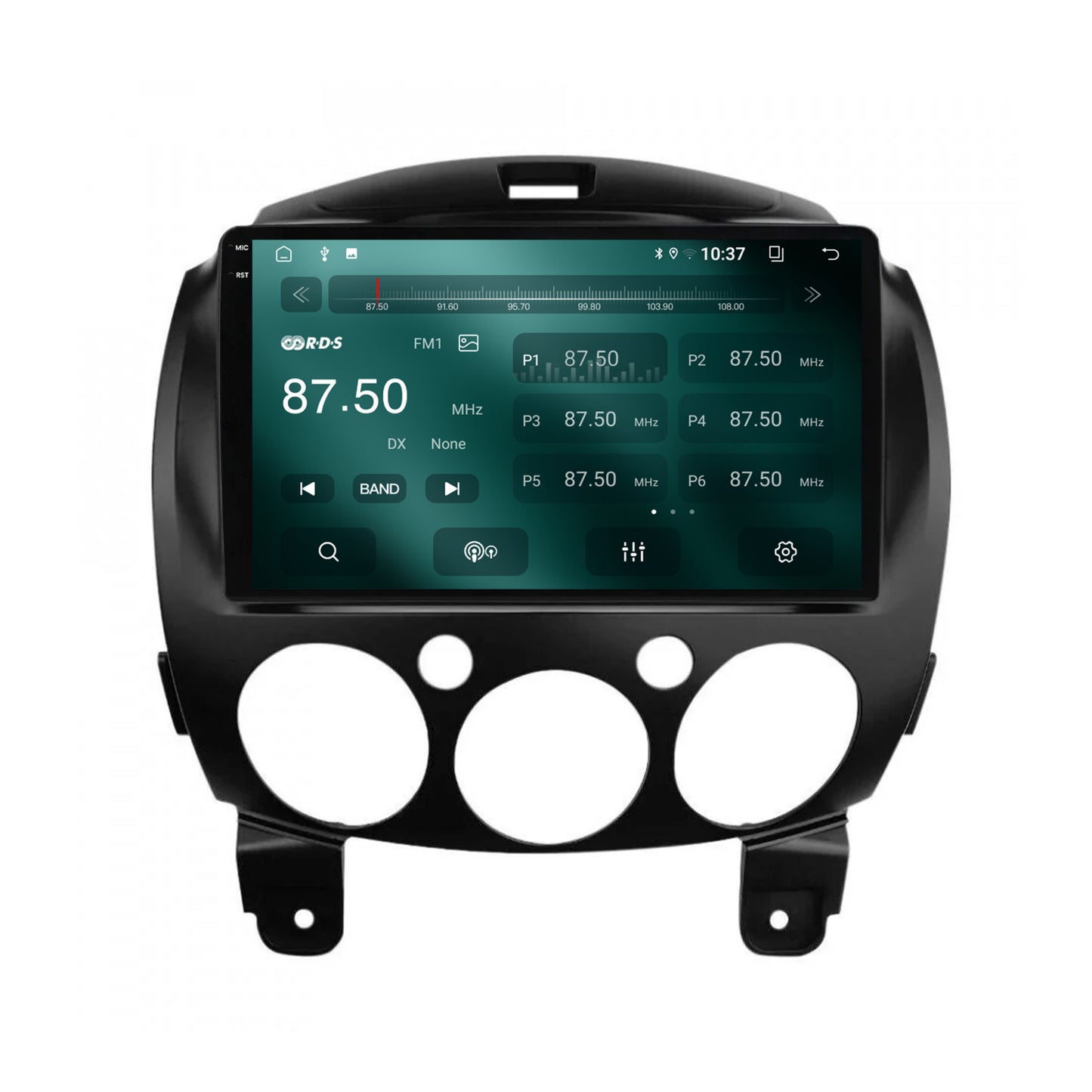 Navigatie 2K Mazda 2 (2007-2014), Android, S-Quadcore / 4GB RAM + 64GB ROM, 9.5 Inch - AD-BGS90042K+AD-BGRKIT325