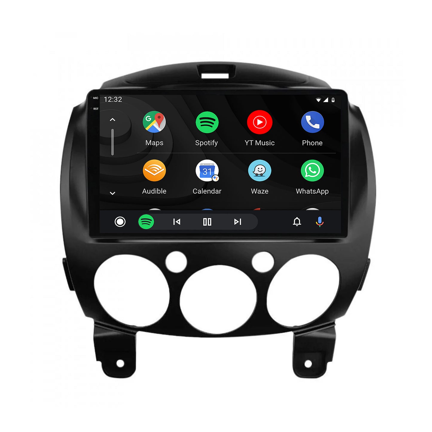 Navigatie 2K Mazda 2 (2007-2014), Android, S-Quadcore / 4GB RAM + 64GB ROM, 9.5 Inch - AD-BGS90042K+AD-BGRKIT325