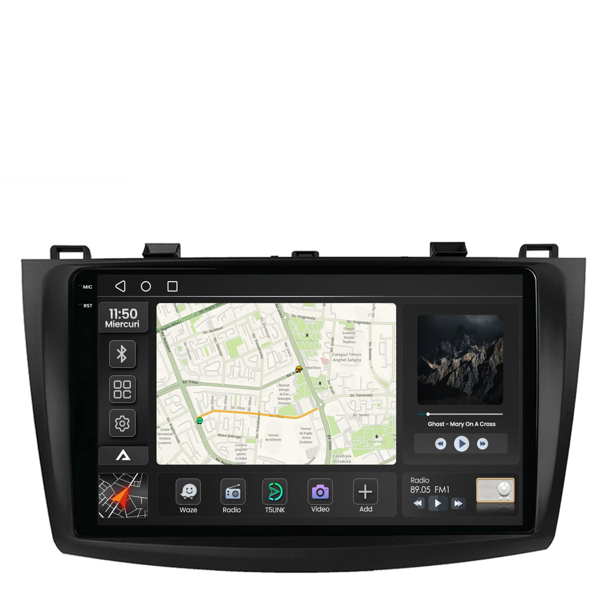 Navigatie 2K Mazda 3 (2009-2013), Android, S-Quadcore / 4GB RAM + 64GB ROM, 9.5 Inch - AD-BGS90042K+AD-BGRKIT320