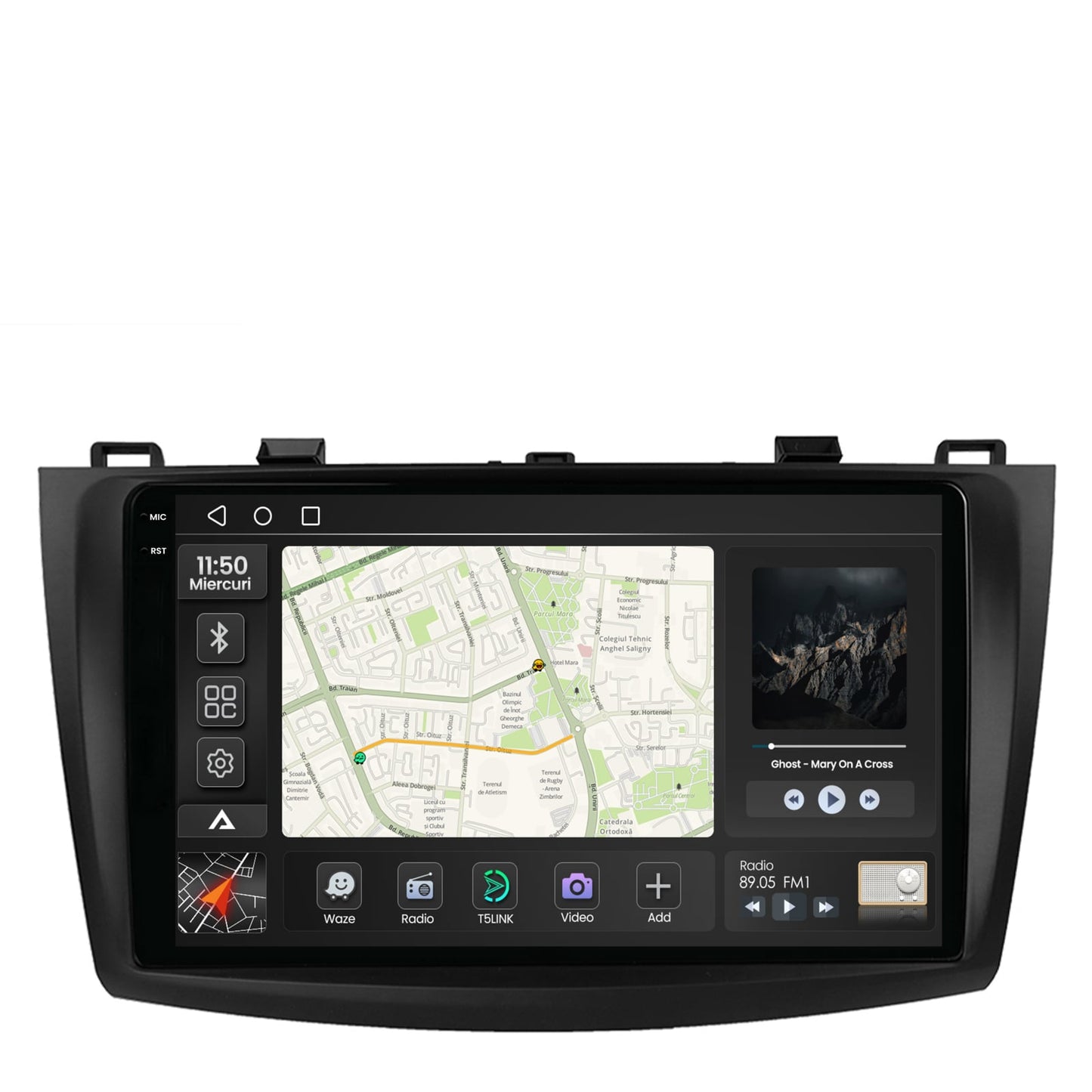 Navigatie 2K Mazda 3 (2009-2013), Android, S-Quadcore / 4GB RAM + 64GB ROM, 9.5 Inch - AD-BGS90042K+AD-BGRKIT320