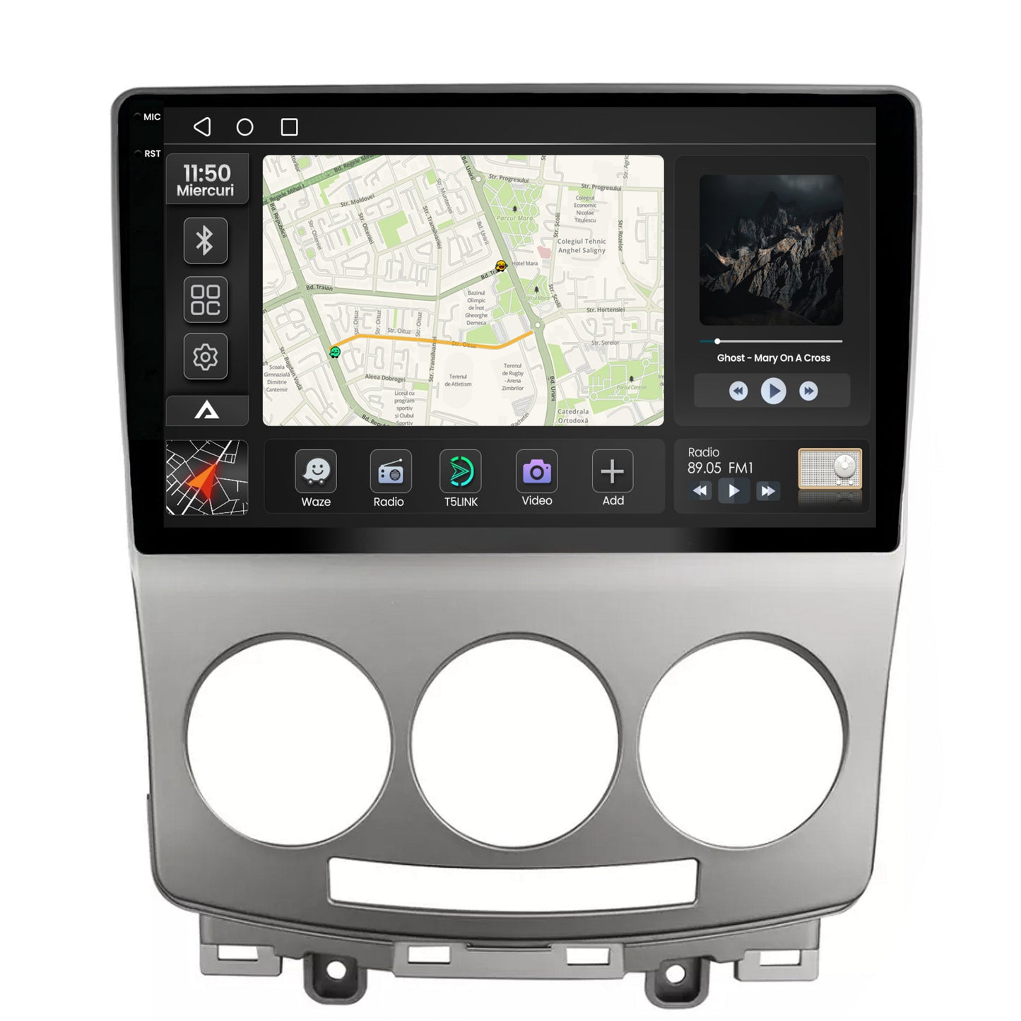 Navigatie 2K Mazda 5 (2005-2010), Android, S-Quadcore / 4GB RAM + 64GB ROM, 9.5 Inch - AD-BGS90042K+AD-BGRKIT324