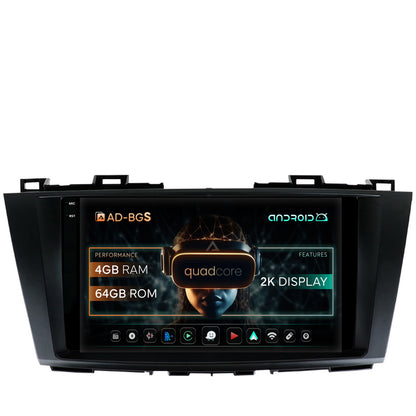 Navigatie 2K Mazda 5 (2010-2015), Android, S-Quadcore / 4GB RAM + 64GB ROM, 9.5 Inch - AD-BGS90042K+AD-BGRKIT323