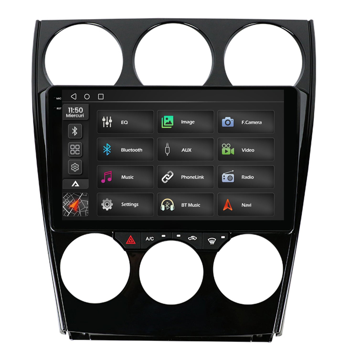 Navigatie 2K Mazda 6 (2002-2008), Android, S-Quadcore / 4GB RAM + 64GB ROM, 9.5 Inch - AD-BGS90042K+AD-BGRKIT321
