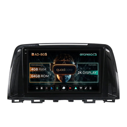 Navigatie 2K Mazda 6 (2013-2015), Android, S-Quadcore / 4GB RAM + 64GB ROM, 9.5 Inch - AD-BGS90042K+AD-BGRKIT328v2