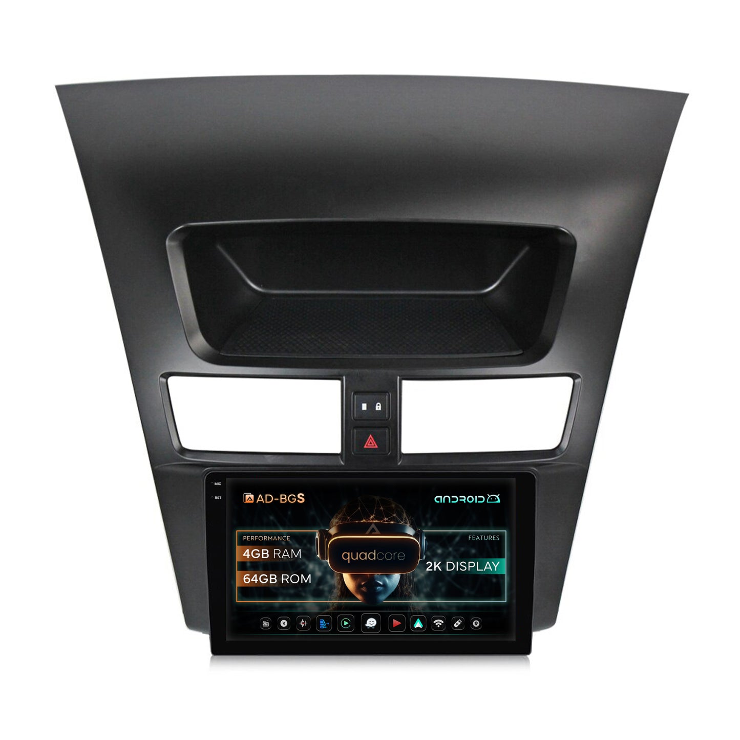 Navigatie 2K Mazda BT50 (2011-2020), Android, S-Quadcore / 4GB RAM + 64GB ROM, 9.5 Inch - AD-BGS90042K+AD-BGRKIT159