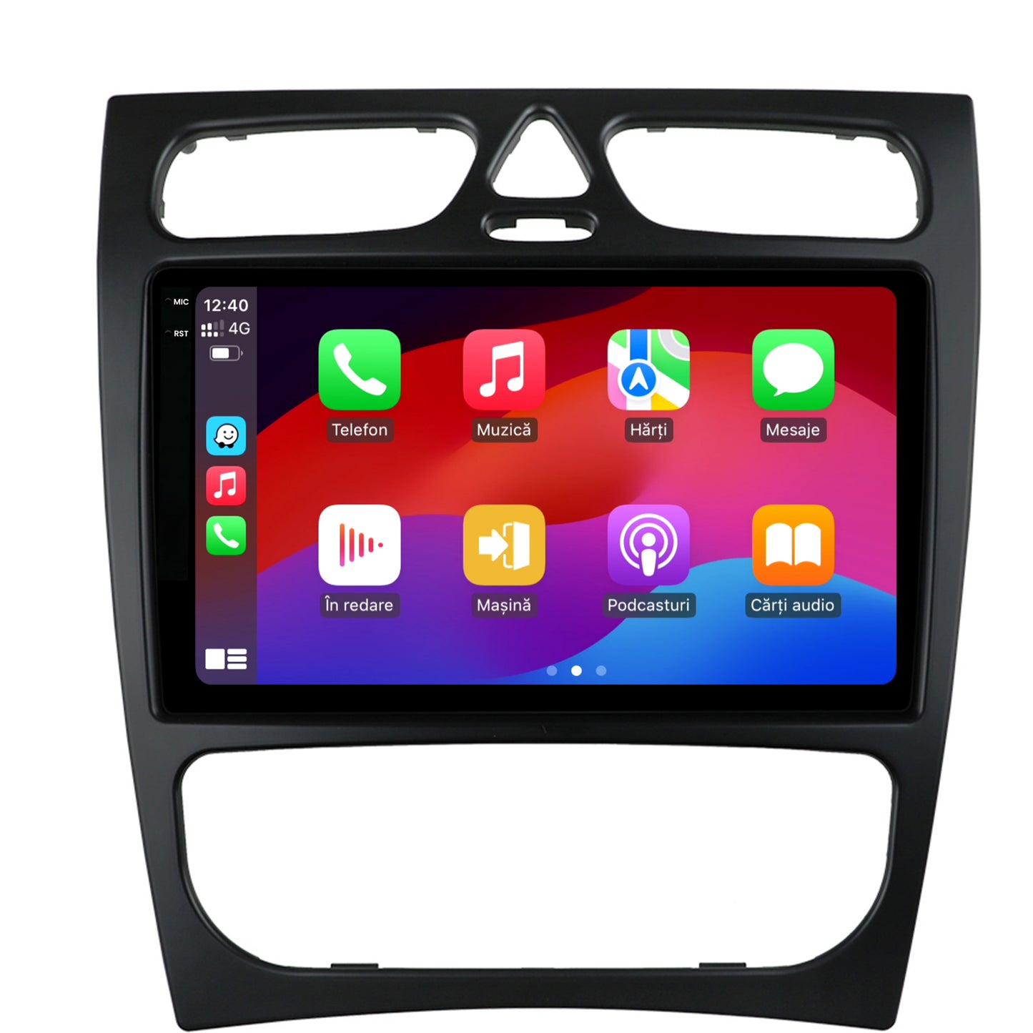 Navigatie 2K Mercedes Benz C-Class W203 (2000-2005), Android, S-Quadcore / 4GB RAM + 64GB ROM, 9.5 Inch - AD-BGS90042K+AD-BGRKIT416