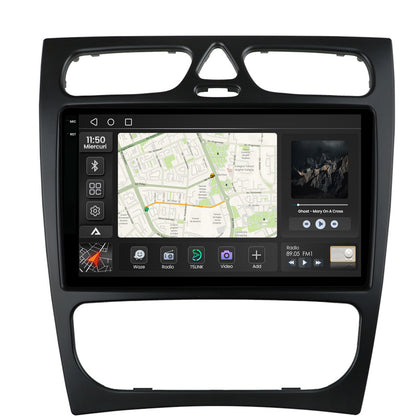 Navigatie 2K Mercedes Benz C-Class W203 (2000-2005), Android, S-Quadcore / 4GB RAM + 64GB ROM, 9.5 Inch - AD-BGS90042K+AD-BGRKIT416