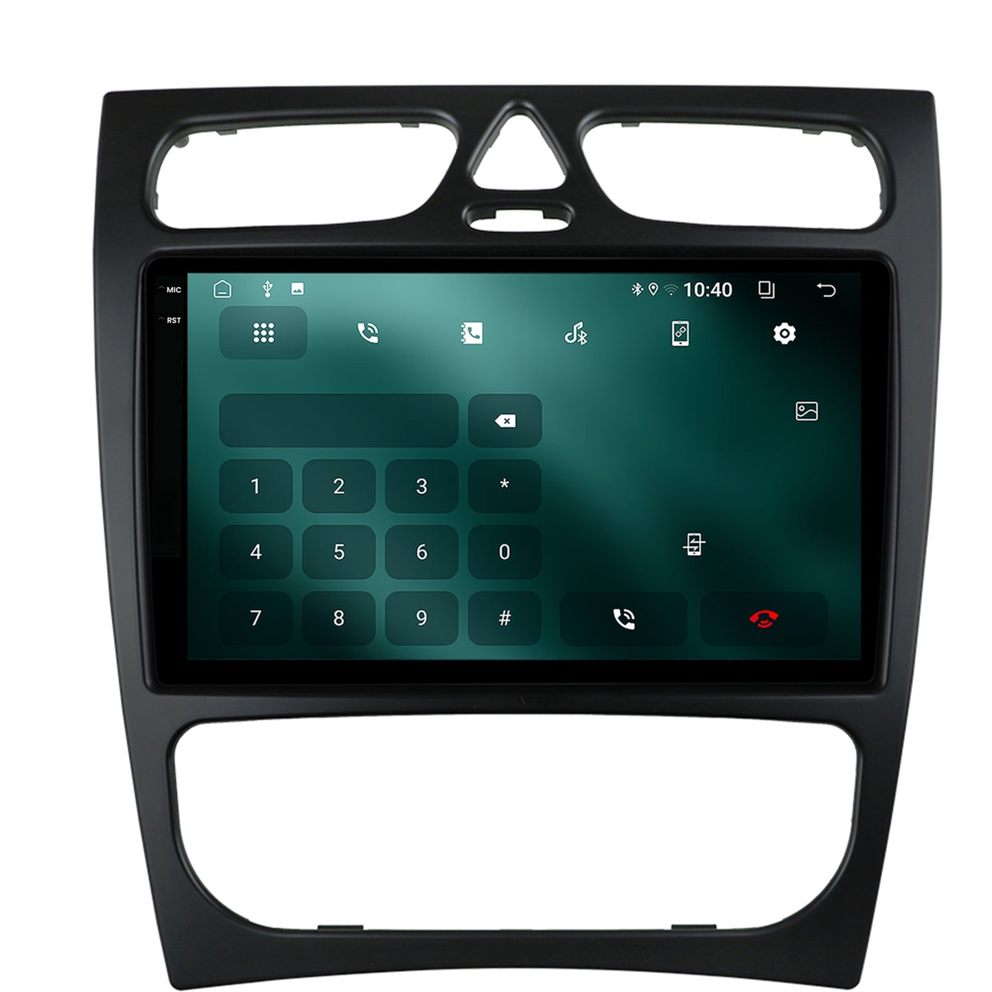 Navigatie 2K Mercedes Benz C-Class W203 (2000-2005), Android, S-Quadcore / 4GB RAM + 64GB ROM, 9.5 Inch - AD-BGS90042K+AD-BGRKIT416