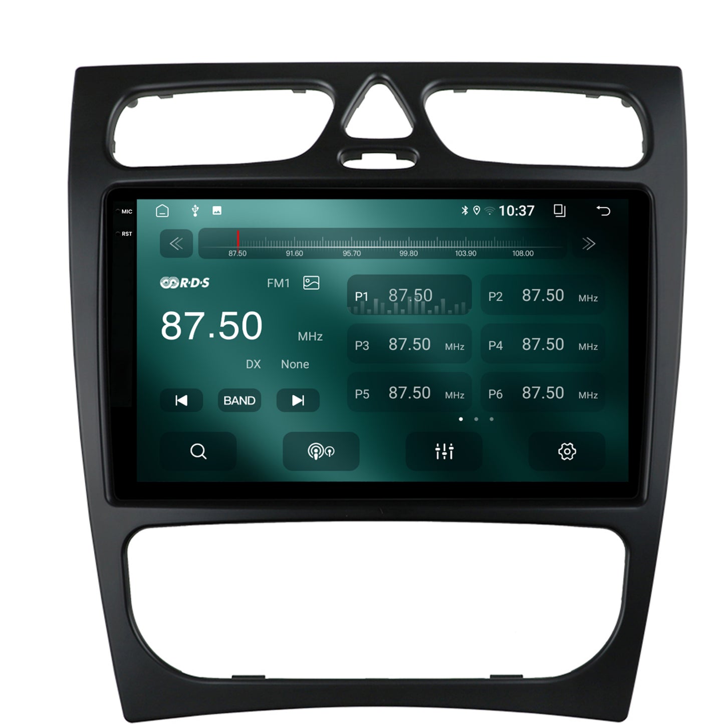 Navigatie 2K Mercedes Benz C-Class W203 (2000-2005), Android, S-Quadcore / 4GB RAM + 64GB ROM, 9.5 Inch - AD-BGS90042K+AD-BGRKIT416