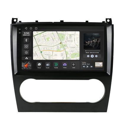 Navigatie 2K Mercedes Benz C-CLASS W203 (2004-2011), Android, S-Quadcore / 4GB RAM + 64GB ROM, 9.5 Inch - AD-BGS90042K+AD-BGRKIT414