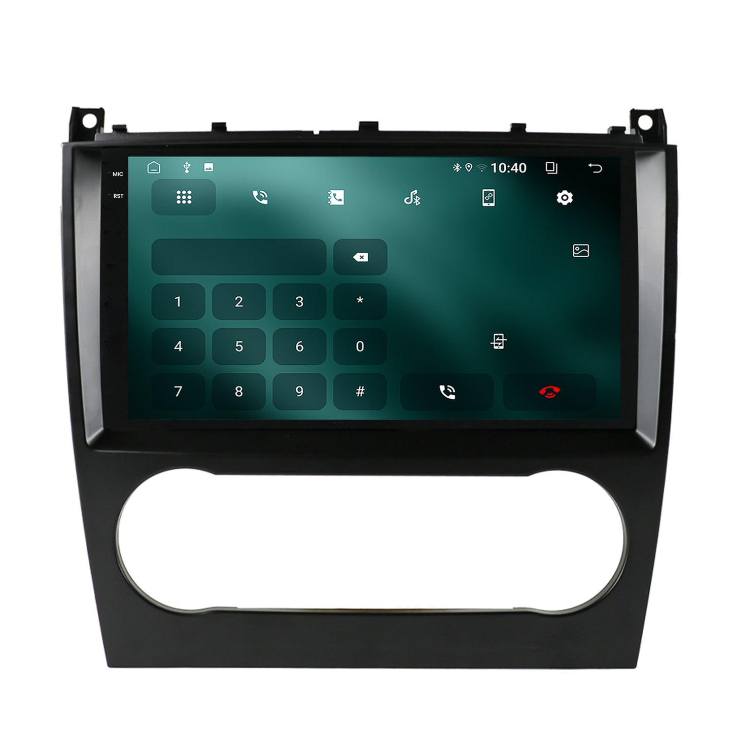 Navigatie 2K Mercedes Benz C-CLASS W203 (2004-2011), Android, S-Quadcore / 4GB RAM + 64GB ROM, 9.5 Inch - AD-BGS90042K+AD-BGRKIT414