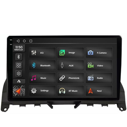 Navigatie 2K Mercedes Benz C-Class W204 (2006-2012),Android, S-Quadcore / 4GB RAM + 64GB ROM, 9.5 Inch - AD-BGS90042K+AD-BGRKIT419