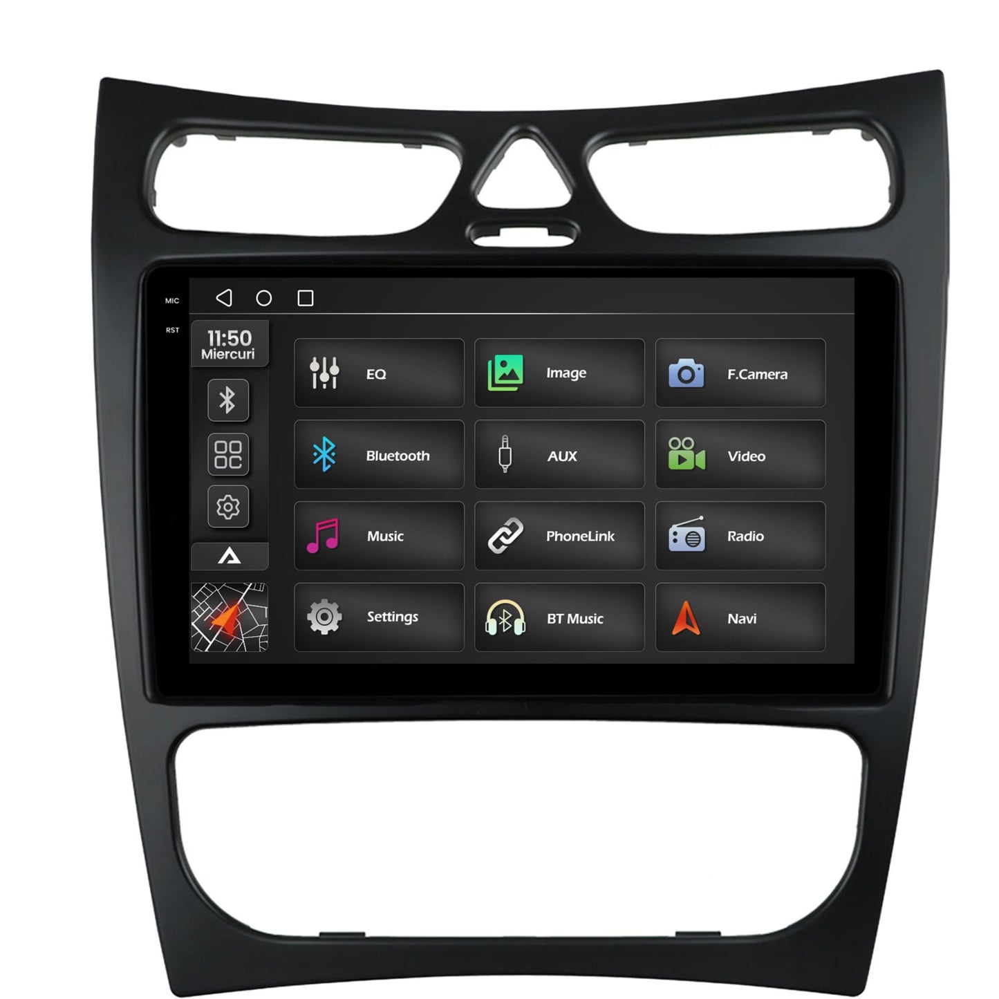 Navigatie 2K Mercedes Benz CLK W209 (2000-2005) (2000-2005), Android, S-Quadcore / 4GB RAM + 64GB ROM, 9.5 Inch - AD-BGS90042K+AD-BGRKIT416V2