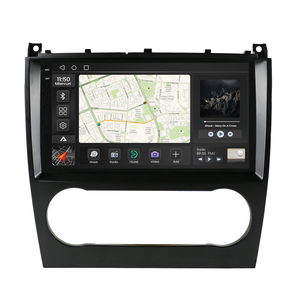 Navigatie 2K Mercedes Benz G-Class W463 (2009-2012), Android, S-Quadcore / 4GB RAM + 64GB ROM, 9.5 Inch - AD-BGS90042K+AD-BGRKIT414v2