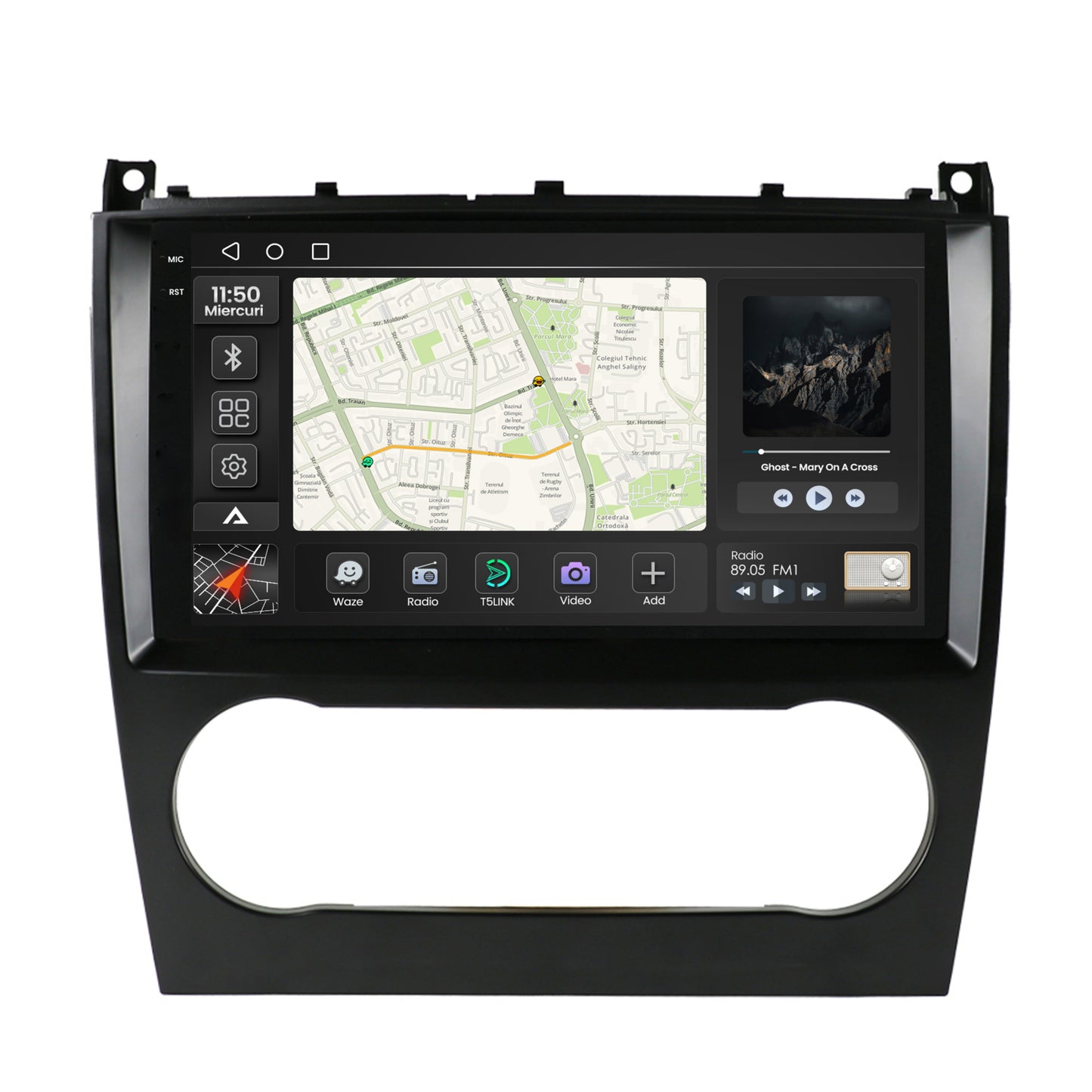 Navigatie 2K Mercedes Benz G-Class W463 (2009-2012), Android, S-Quadcore / 4GB RAM + 64GB ROM, 9.5 Inch - AD-BGS90042K+AD-BGRKIT414v2