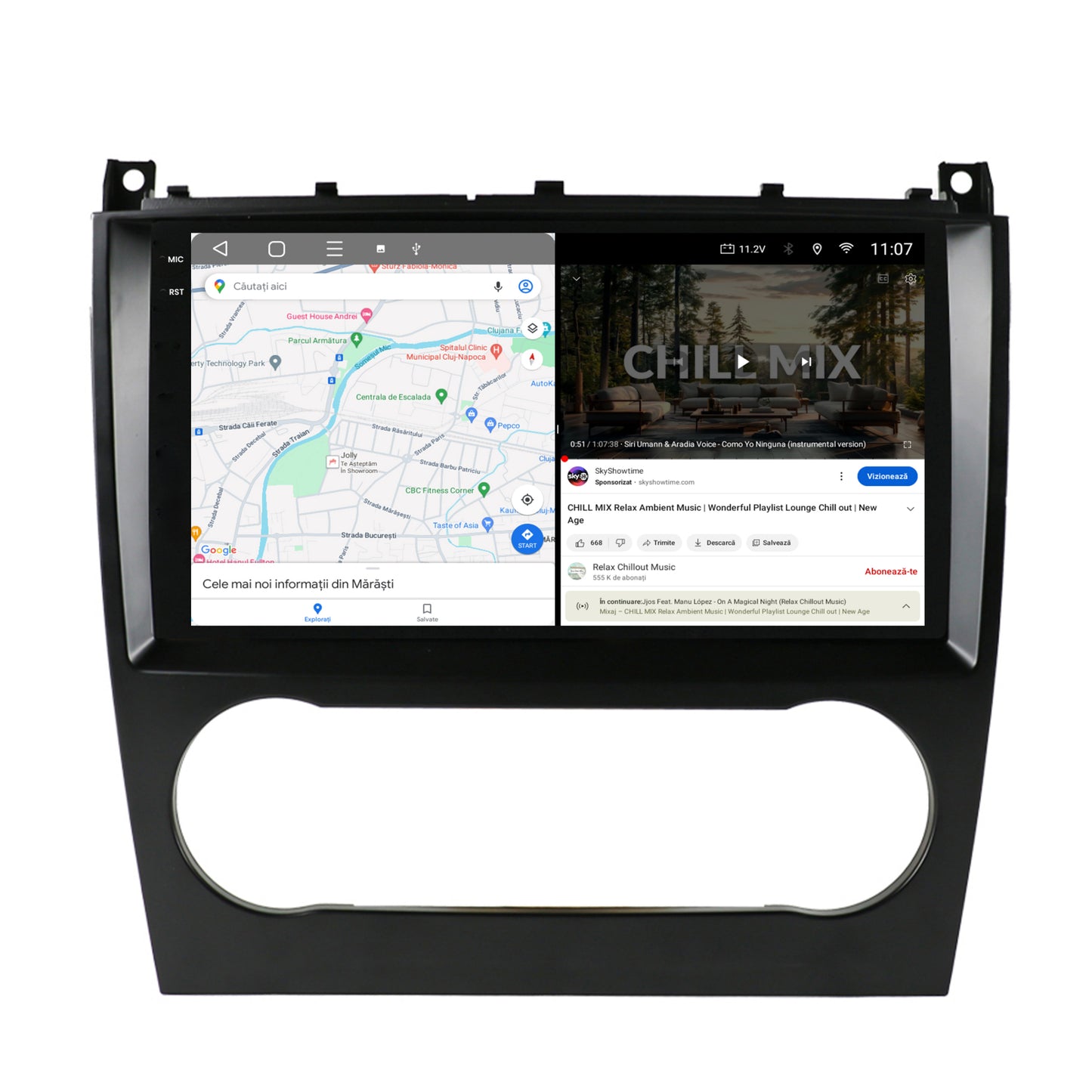 Navigatie 2K Mercedes Benz G-Class W463 (2009-2012), Android, S-Quadcore / 4GB RAM + 64GB ROM, 9.5 Inch - AD-BGS90042K+AD-BGRKIT414v2