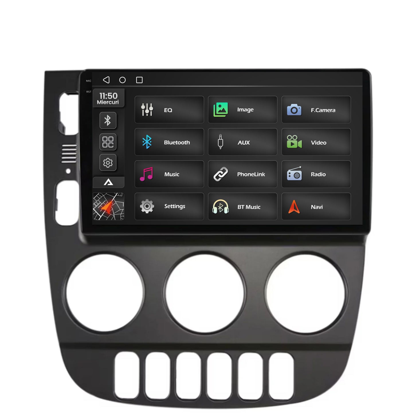 Navigatie 2K Mercedes Benz ML W163 (1998-2005), Android, S-Quadcore / 4GB RAM + 64GB ROM, 9.5 Inch - AD-BGS90042K+AD-BGRKIT405V3