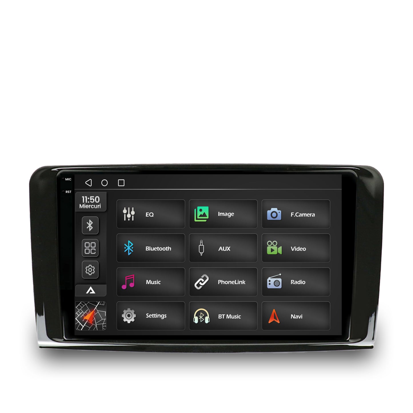 Navigatie 2K Mercedes Benz ML W164 / GL X164, Android, S-Quadcore / 4GB RAM + 64GB ROM, 9.5 Inch - AD-BGS90042K+AD-BGRKIT405