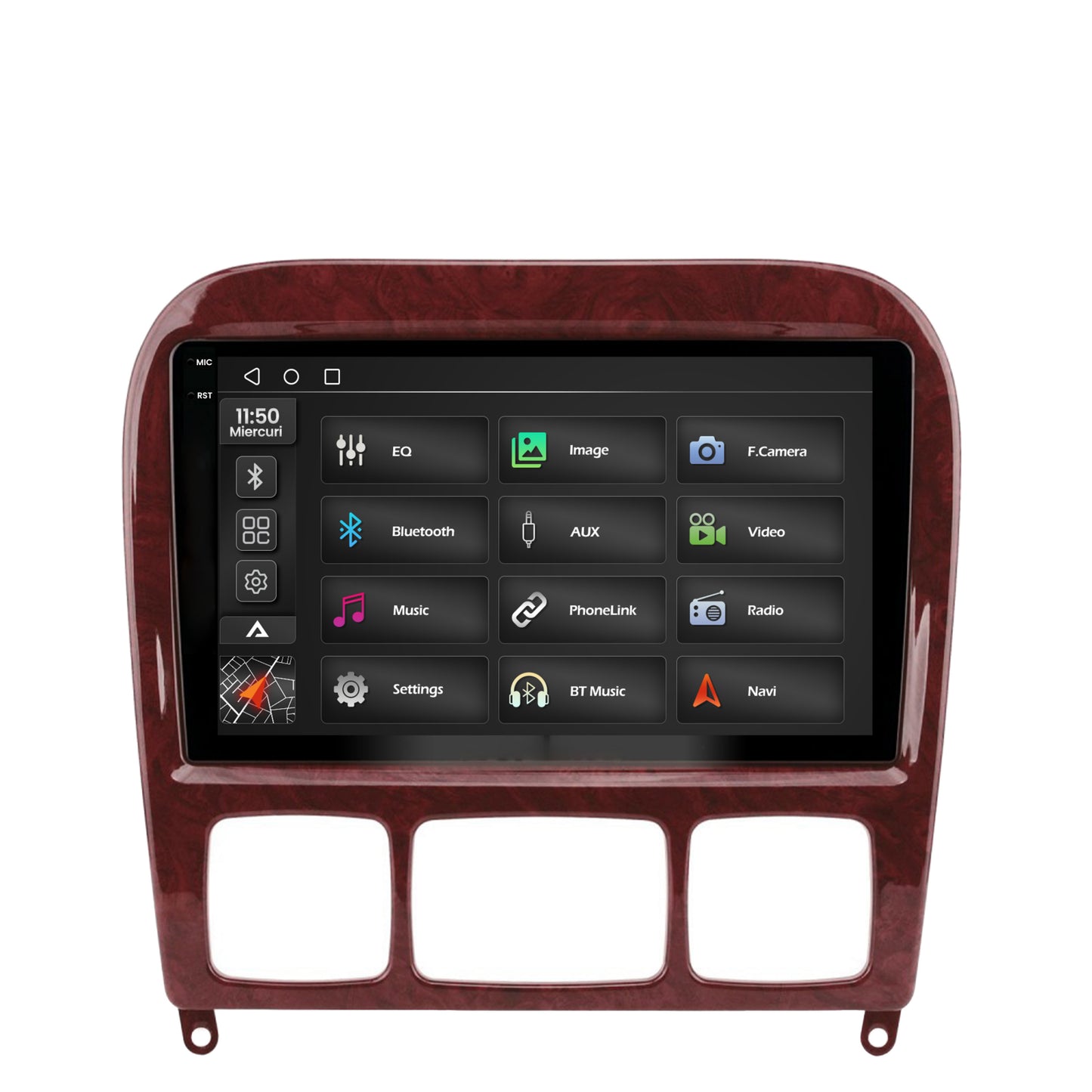 Navigatie 2K Mercedes Benz S-Class (1998-2005), Android, S-Quadcore / 4GB RAM + 64GB ROM, 9.5 Inch - AD-BGS90042K+AD-BGRKIT408