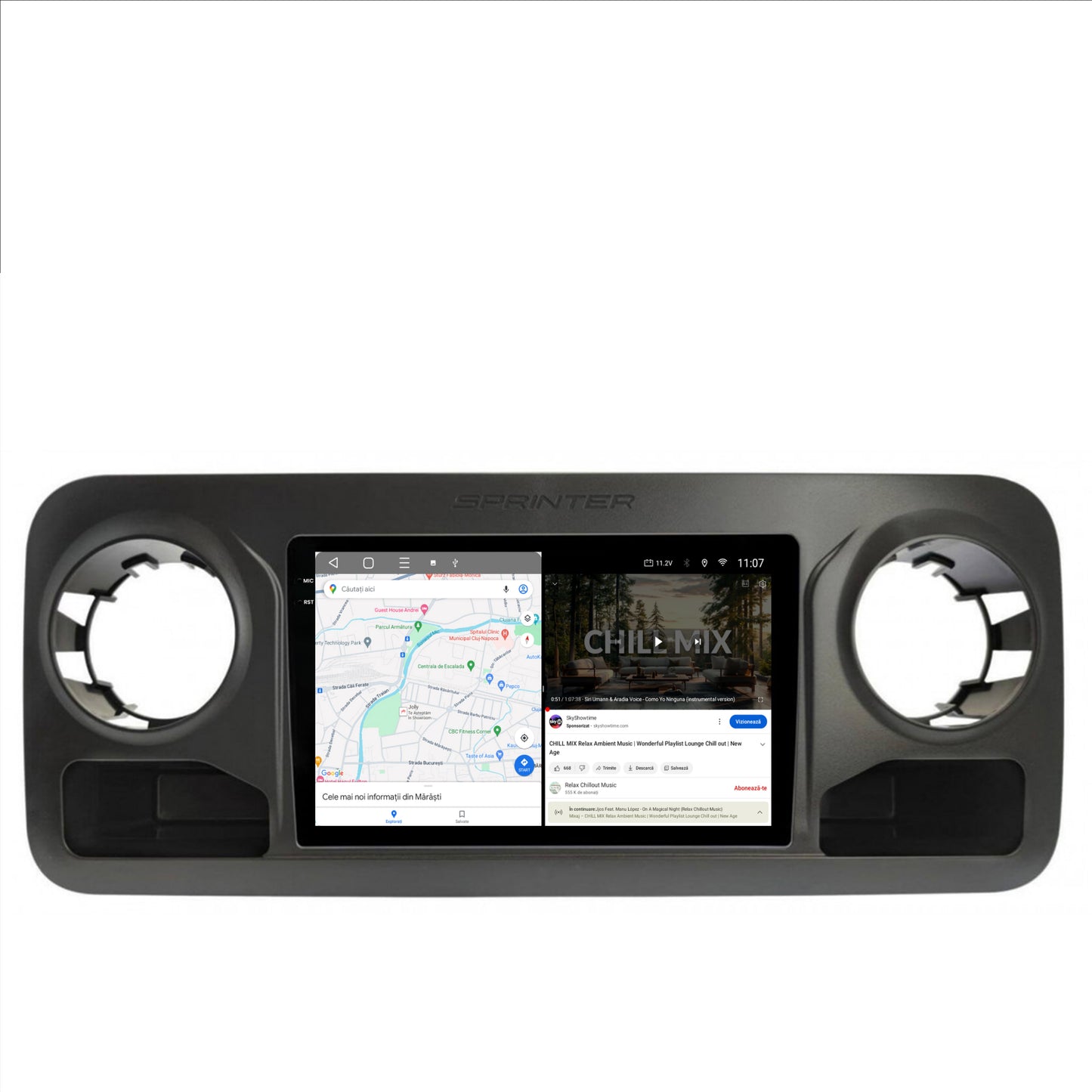 Navigatie 2K Mercedes Benz Sprinter, Android, S-Quadcore / 4GB RAM + 64GB ROM, 10.36 Inch - AD-BGS100042K+AD-BGRKIT407V2