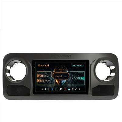 Navigatie 2K Mercedes Benz Sprinter, Android, S-Quadcore / 4GB RAM + 64GB ROM, 10.36 Inch - AD-BGS100042K+AD-BGRKIT407V2