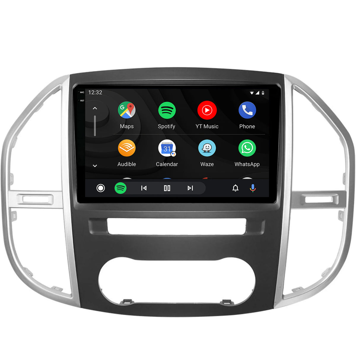 Navigatie 2K Mercedes Benz Vito (2016+), Android, S-Quadcore / 4GB RAM + 64GB ROM, 10.36 Inch - AD-BGS100042K+AD-BGRKIT407V3