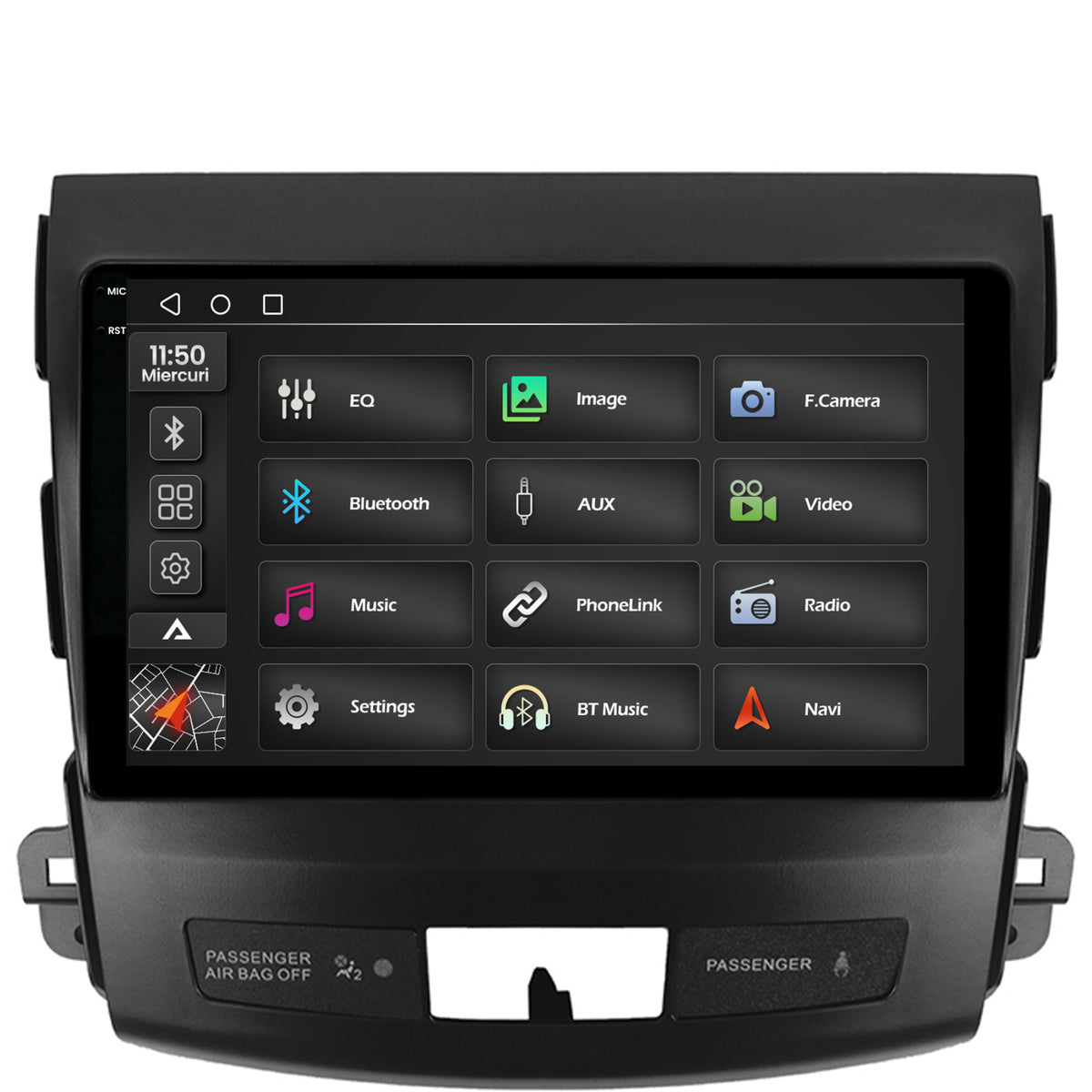 Navigatie 2K Mitstubishi Outlander / Peugeot 4007 / Citroen C-Crosser, Android, S-Quadcore / 4GB RAM + 64GB ROM, 9.5 Inch - AD-BGS90042K+AD-BGRKIT276
