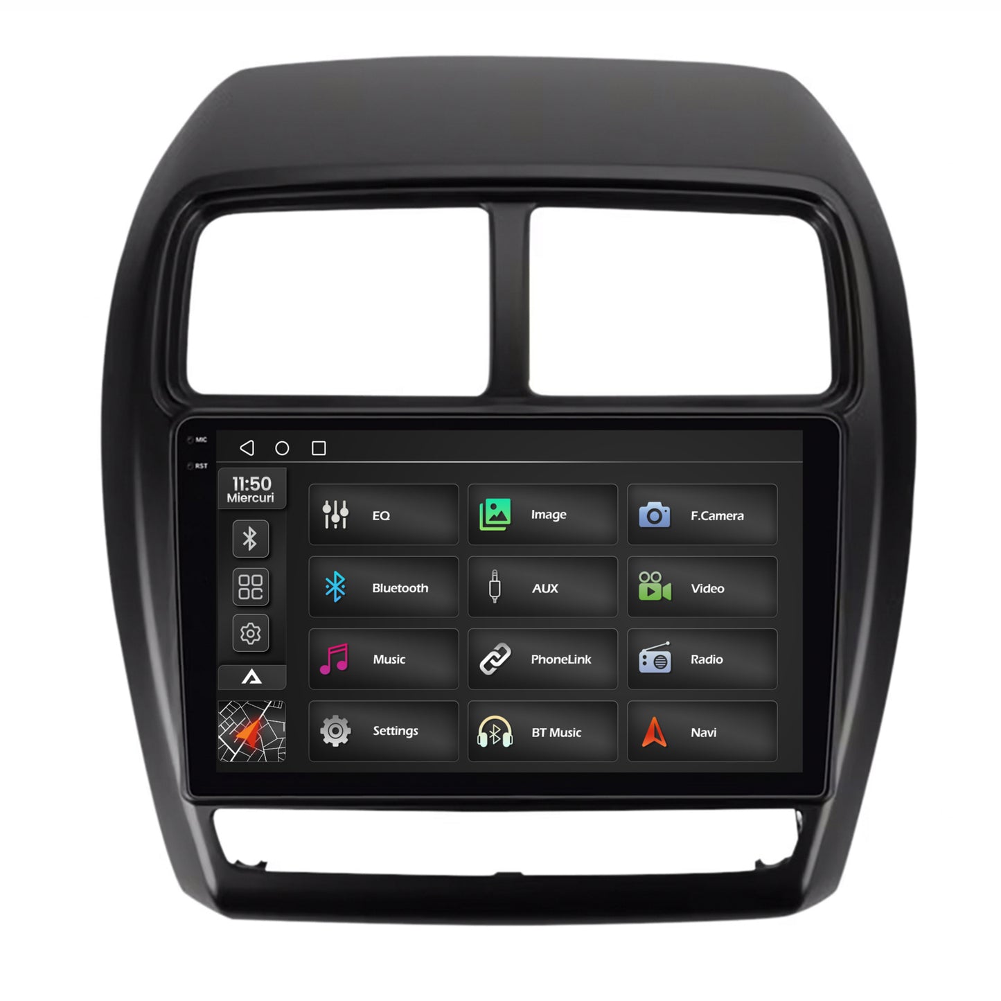 Navigatie 2K Mitsubishi ASX (2016-2019), Android, S-Quadcore / 4GB RAM + 64GB ROM, 9.5 Inch - AD-BGS90042K+AD-BGRKIT267V2