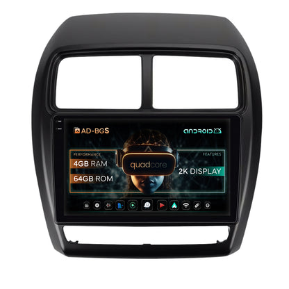 Navigatie 2K Mitsubishi ASX (2016-2019), Android, S-Quadcore / 4GB RAM + 64GB ROM, 9.5 Inch - AD-BGS90042K+AD-BGRKIT267V2
