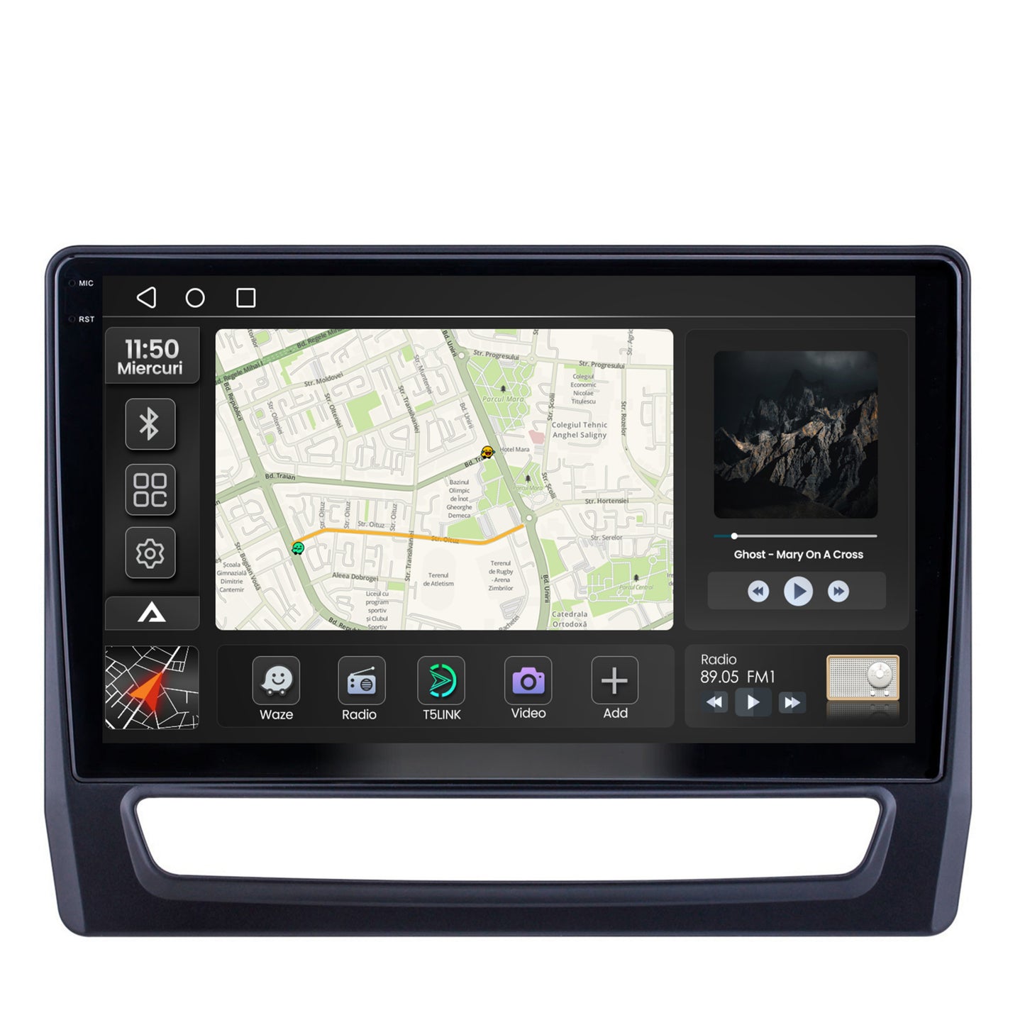 Navigatie 2K Mitsubishi ASX (2019+), Android, S-Quadcore / 4GB RAM + 64GB ROM, 10.36 Inch - AD-BGS100042K+AD-BGRKIT267V4