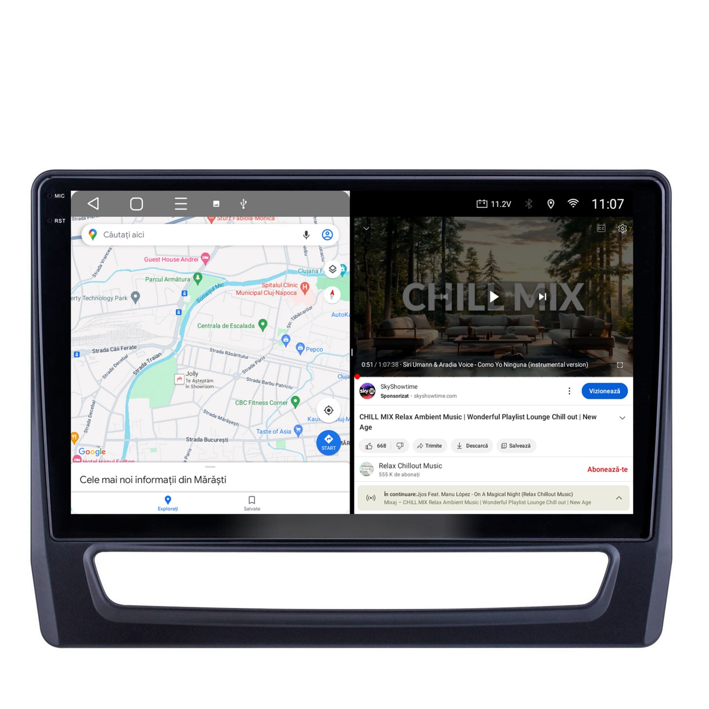 Navigatie 2K Mitsubishi ASX (2019+), Android, S-Quadcore / 4GB RAM + 64GB ROM, 10.36 Inch - AD-BGS100042K+AD-BGRKIT267V4