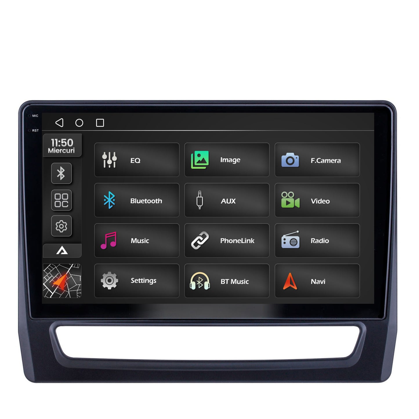 Navigatie 2K Mitsubishi ASX (2019+), Android, S-Quadcore / 4GB RAM + 64GB ROM, 10.36 Inch - AD-BGS100042K+AD-BGRKIT267V4