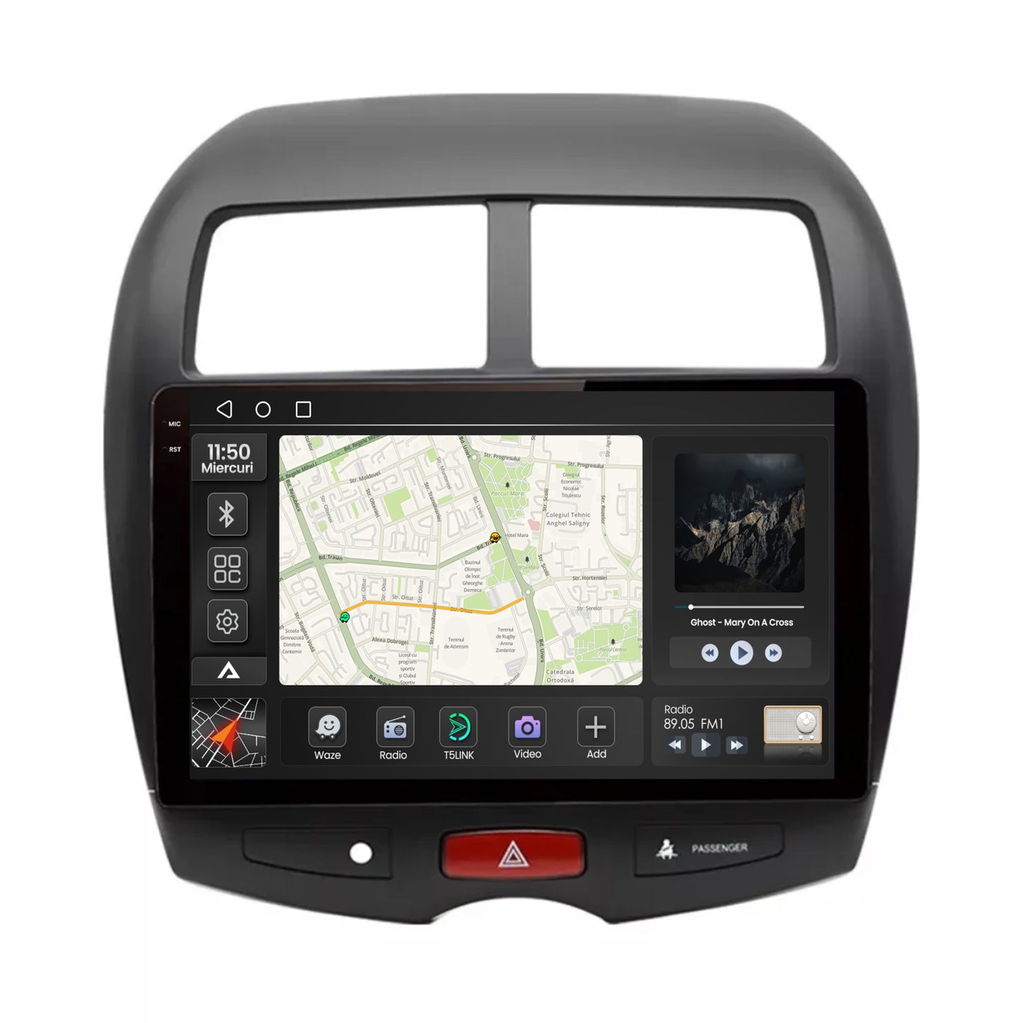 Navigatie 2K Mitsubishi ASX / Peugeot 4008 (2010-2018), Android, S-Quadcore / 4GB RAM + 64GB ROM, 10.36 Inch - AD-BGS100042K+AD-BGRKIT267