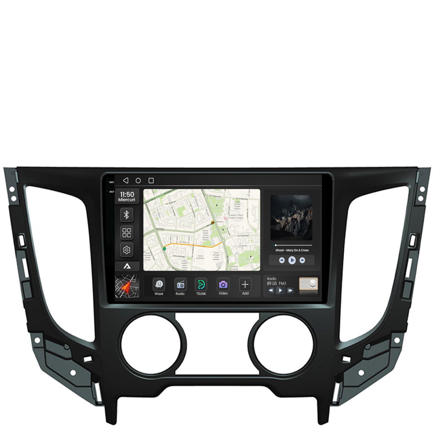 Navigatie 2K Mitsubishi L200 (2014-2020), Android, S-Quadcore / 4GB RAM + 64GB ROM, 9.5 Inch - AD-BGS90042K+AD-BGRKIT273