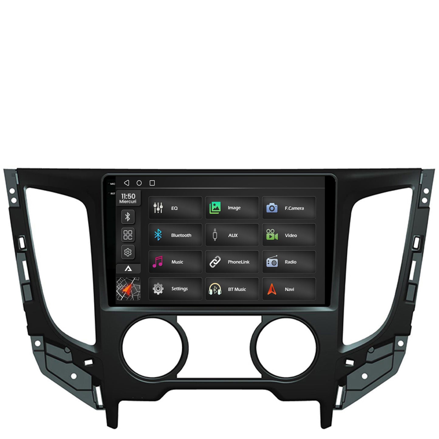Navigatie 2K Mitsubishi L200 (2014-2020), Android, S-Quadcore / 4GB RAM + 64GB ROM, 9.5 Inch - AD-BGS90042K+AD-BGRKIT273