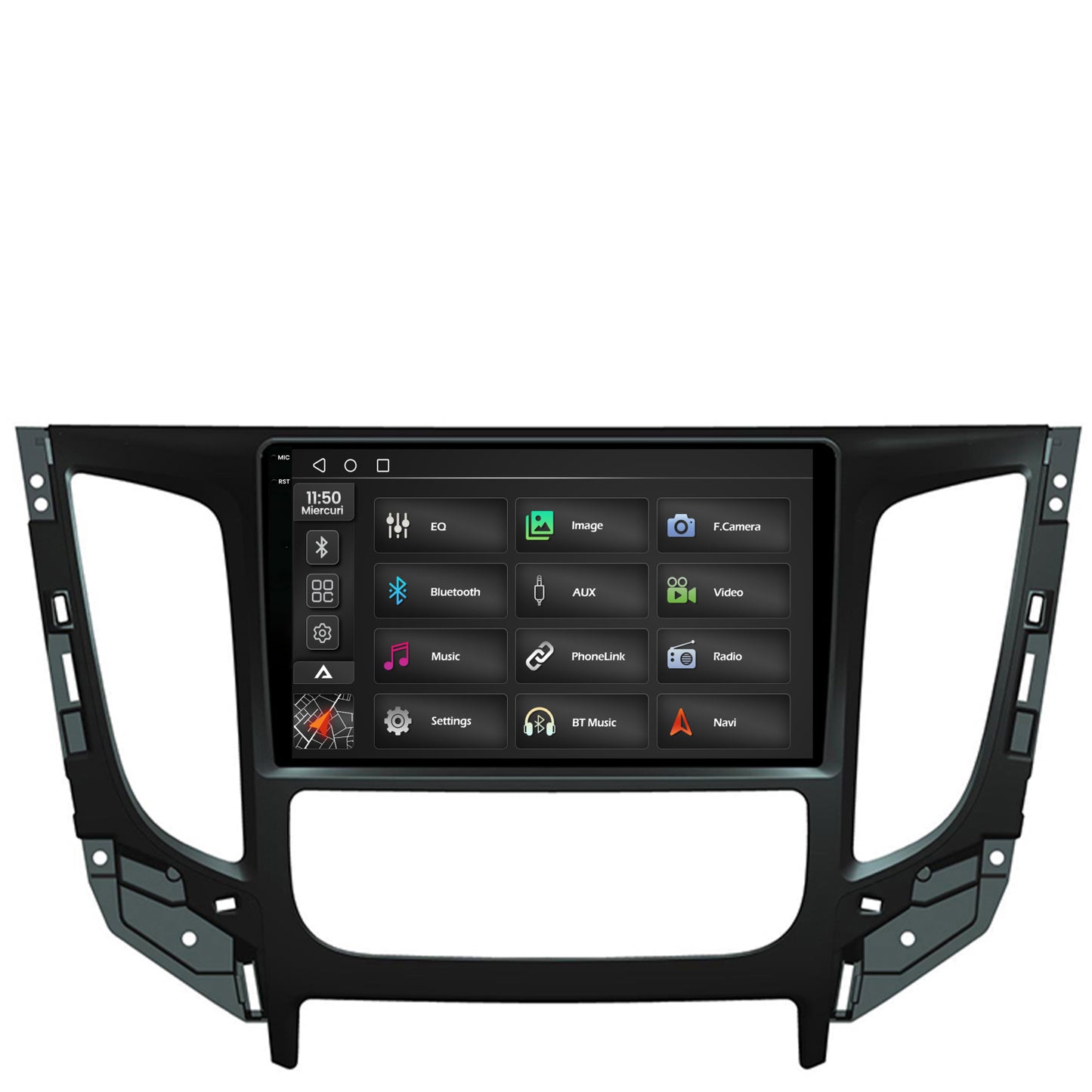 Navigatie 2K Mitsubishi L200 (2014-2020), Android, S-Quadcore / 4GB RAM + 64GB ROM, 9.5 Inch - AD-BGS90042K+AD-BGRKIT274