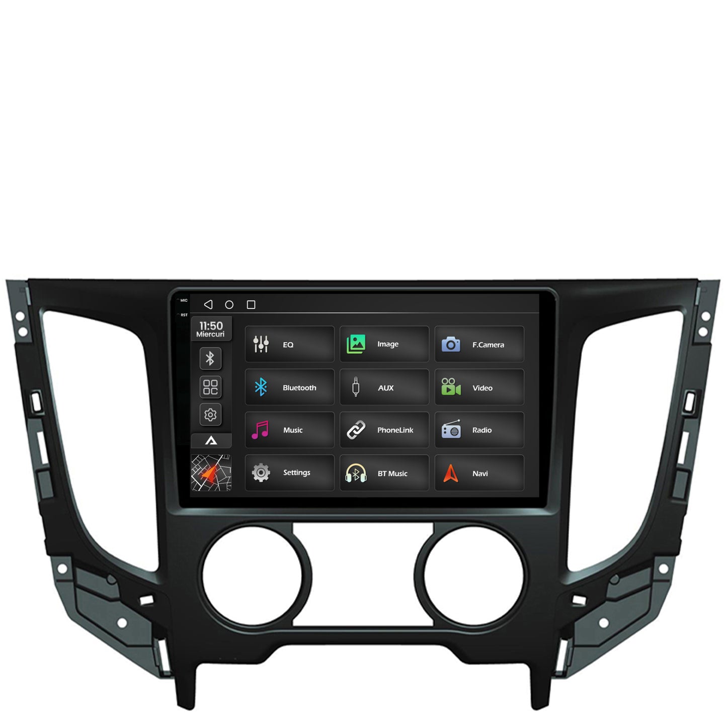 Navigatie 2K Mitsubishi L200 (2014-2020), Android, S-Quadcore / 4GB RAM + 64GB ROM, 9.5 Inch - AD-BGS90042K+AD-BGRKIT273